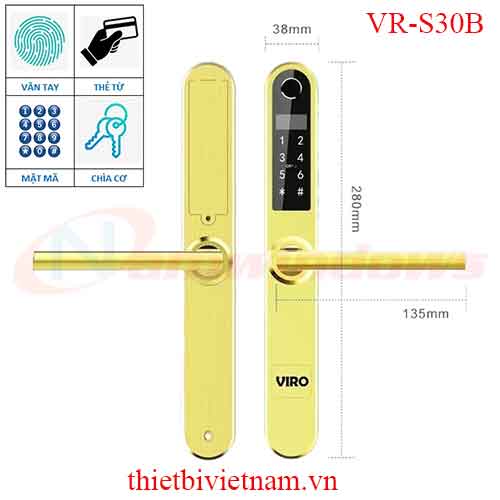 Khóa cửa Viro model VR-S30B 4 in 1