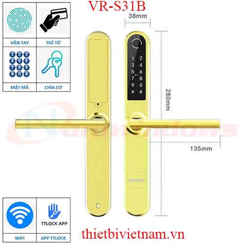 Khóa cửa Viro model VR-S31B 6 in 1