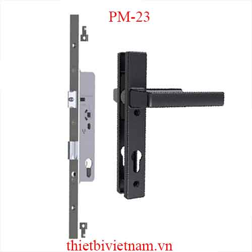 Khóa đa điểm Draho mẫu tay PM-23 màu đen, xám, bạc