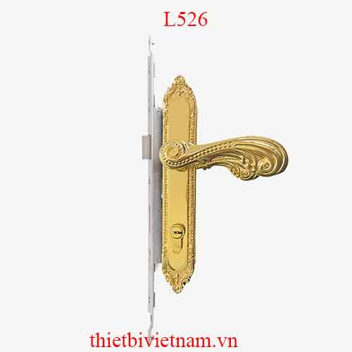 Khóa đa điểm tay nắm đồng mạ vàng 24k – L526 Sevendays
