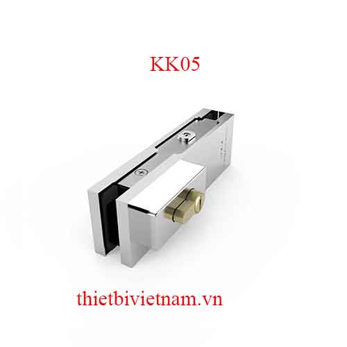 Khóa sàn cửa kính cường lực Huy Hoàng KK05