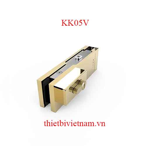 Khóa sàn cửa kính màu vàng Huy Hoàng KK05V