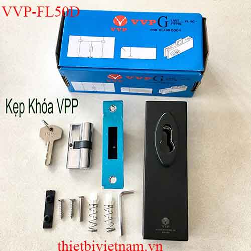 Khóa sàn cửa kính VVP model VVP-FL50D màu đen