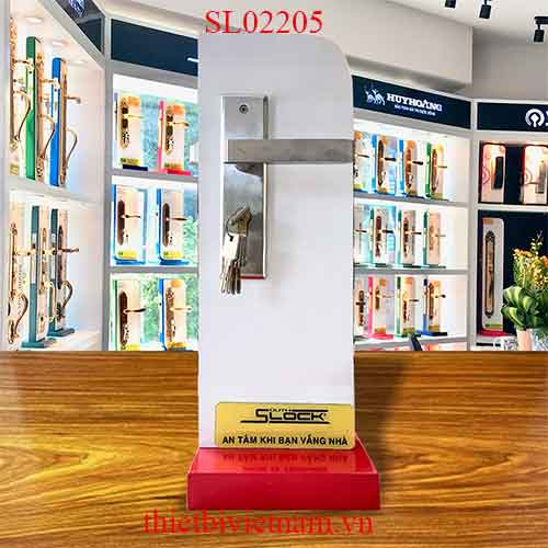 Khóa Slock Thái Lan SL02205 inox 304 đúc 3ly dài 200mm