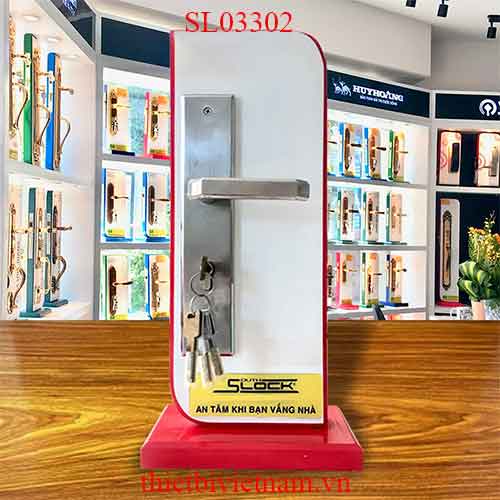 Khóa Slock Thái Lan SL03302 inox 304 đúc 3ly dài 300mm