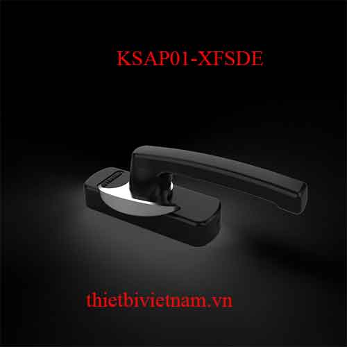 Khóa sò bán nguyệt AP01 hệ Xingfa Huy Hoàng màu đen KSAP01-XFSDE
