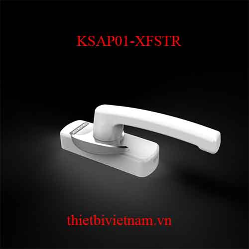 Khóa sò bán nguyệt AP01 hệ Xingfa Huy Hoàng màu trắng KSAP01-XFSTR