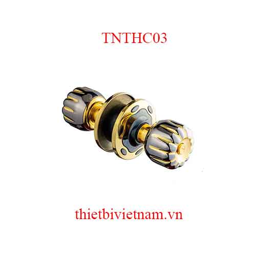 Khóa tay nắm tròn hợp kĩm kẽm, ổ chìa khóa bằng đồng TNTHC03