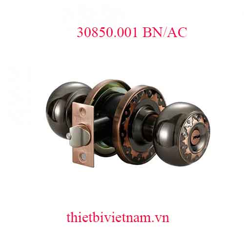 Khóa tay nắm tròn inox 304 có chìa 30850.001 BN/AC