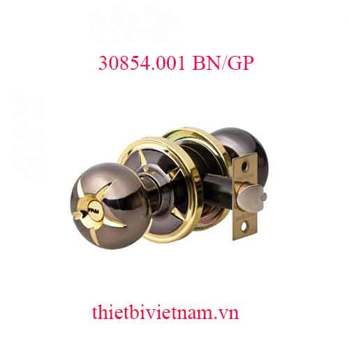 Khóa tay nắm tròn inox 304 có chìa 30854.001 BN/GP