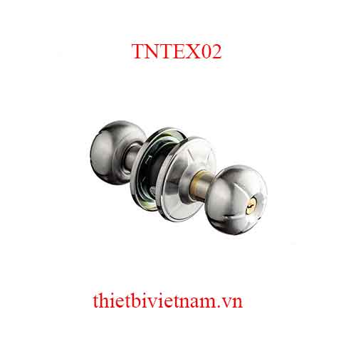 Khóa tay nắm tròn thép + inox 304, ổ chìa bằng đồng TNTEX02