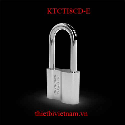 Khóa treo chìa Titanium 8 cầu dài Huy Hoàng KTCTI8CD-E