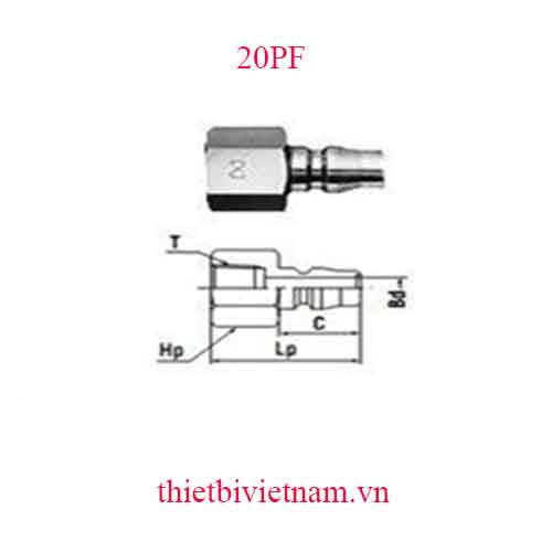 KHỚP NỐI HÃNG NITTO 20PF