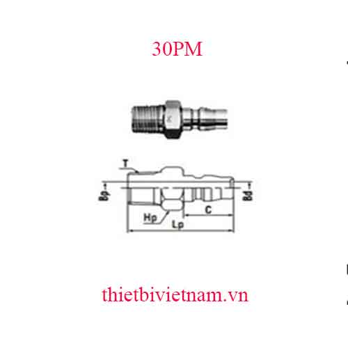 KHỚP NỐI HÃNG NITTO 30PM
