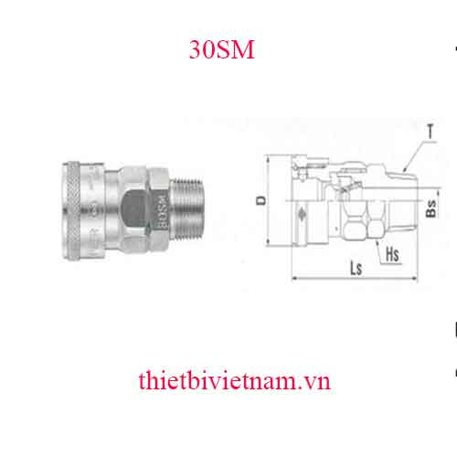 KHỚP NỐI HÃNG NITTO 30SM