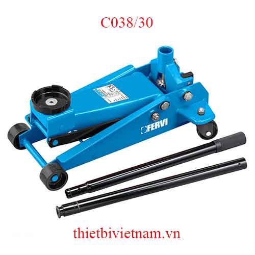 Kích cá sấu thủy lực tải trọng 3 tấn hãng Fervi model C038/3