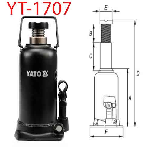 Kích đội thủy lực 1 pistong 20T YATO YT-1707