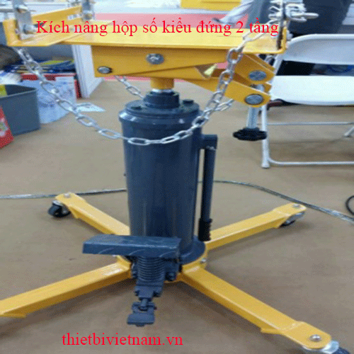 Kích nâng hộp số kiểu đứng 2 tầng  sức nâng 1000kg