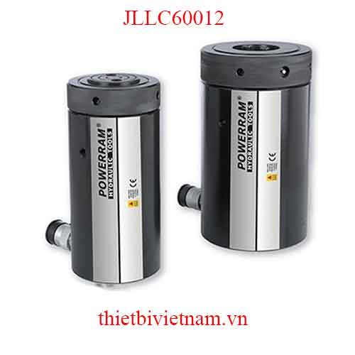 Kích thủy lực 600 tấn, 1 chiều, hồi về bằng tải hãng Powerram JLLC60012