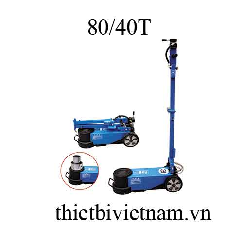 Kích Thủy Lực Khí Nén Thân gập gọn hãng Bluresea 80/40T