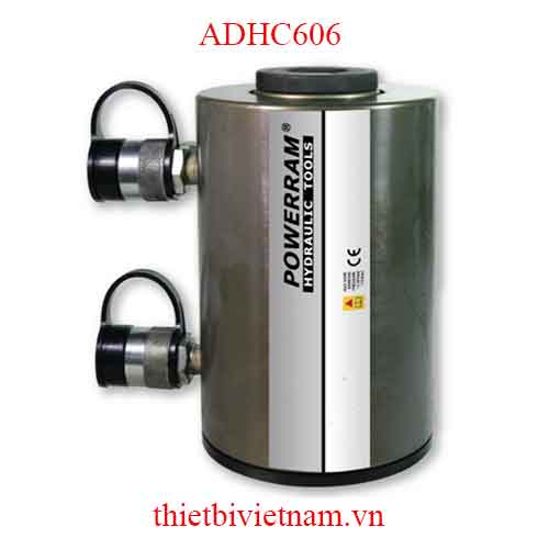 Kích xylanh thủy lực 2 chiều, có lỗ thông tâm, tải trọng 630 tấn Powerram ADHC606