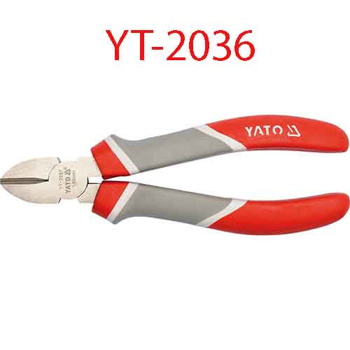 Kìm cắt cao cấp màu đỏ đen 160mm YATO YT-2036