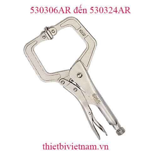 KÌM CHẾT MỎ KẸP CHỮ C CÓ MIẾNG ĐỆM QUAY 6, 11, 18, 24 INCH HÃNG GENIUS MODEL 530306AR đến 530324AR