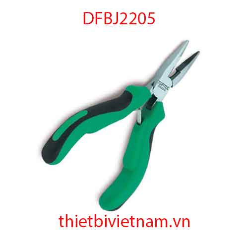  Kìm điện mũi dài màu xanh hãng TOPTUL DFBJ2205