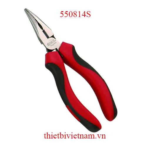 KÌM MỎ NHỌN ĐẦU CONG 6, 8 INCH TAY CẦM CAO SU HAI MÀU HÃNG GENIUS MODEL 550814S