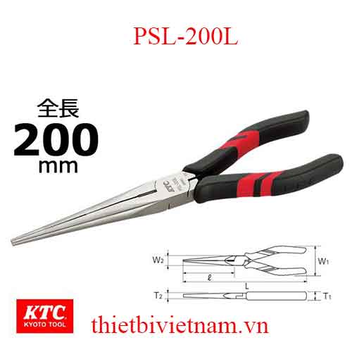 Kìm mỏ nhọn hãng KTC PSL-200L