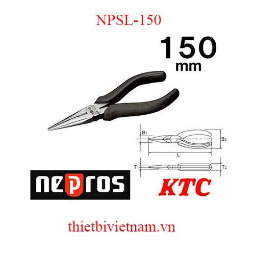 Kìm mỏ nhọn Nepros NPSL-150