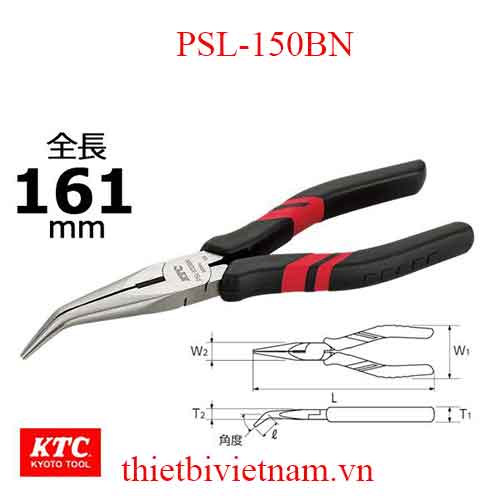 Kìm nhọn mỏ cong hãng KTC PSL-150BN