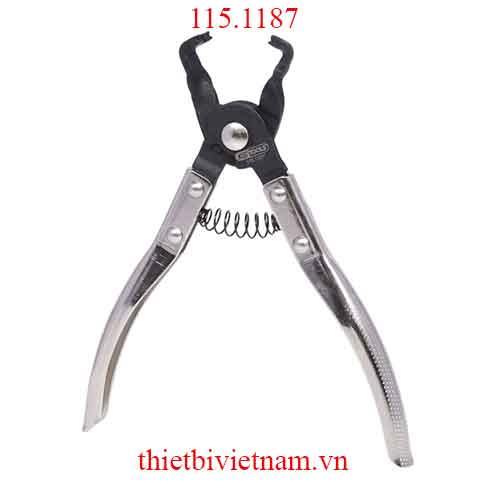 Kìm tháo kẹp ống, cổ dê loại ngàm lăng trụ model 115.1187 KS Tools