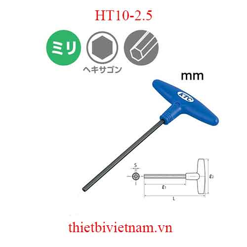 Lục giác chìm hãng KTC kiểu chữ T HT10-2.5