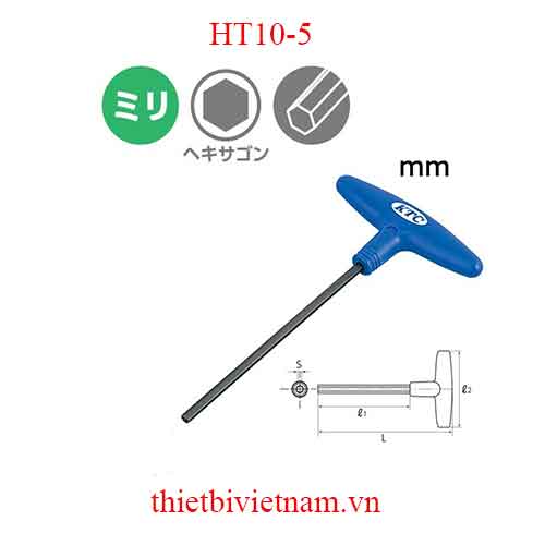 Lục giác chìm hãng KTC kiểu chữ T HT10-5
