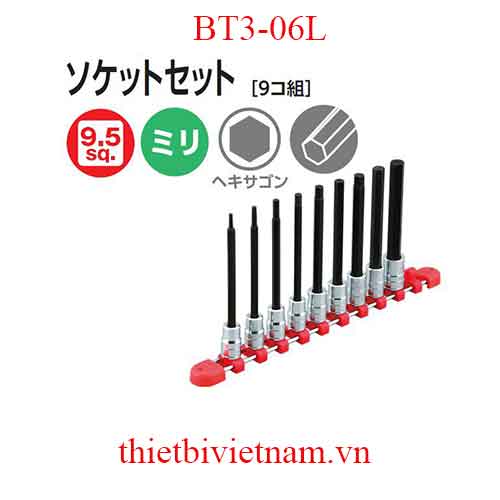 Lục giác chìm hệ mét dạng khẩu 3/8 inch dài 128mm hãng KTC BT3-06L