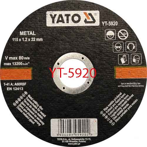 Lưỡi cắt sắt 115X1,2X22mm YATO YT-5920