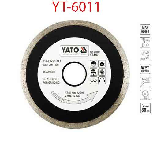Lưỡi xẻ đá EN 110mm YATO YT-6011