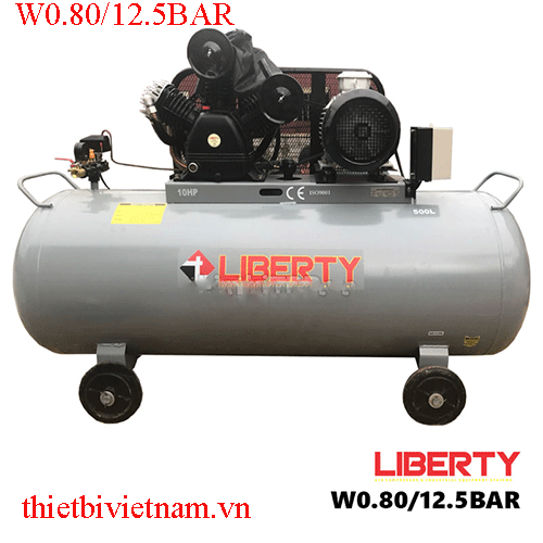Máy Bơm Hơi Khí Nén 2 Cấp 10 HP Bình 500 Lít Liberty W0.80/12.5BAR