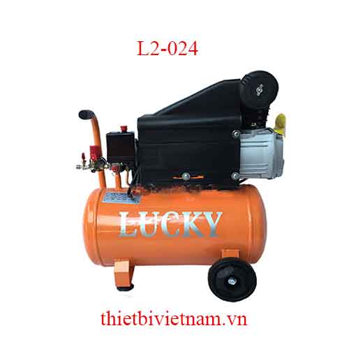 Máy bơm hơi mini có dầu hãng Lucky 2HP, 24L L2-024