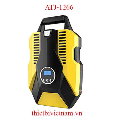 Máy bơm lốp xe con ATJ-1266 - Đồng hồ điện tử, tự ngắt và cài đặt cân hơi (Dùng điện 12V)