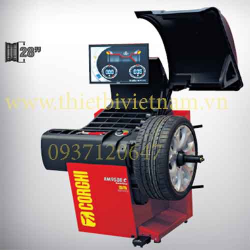 Máy cân bằng lốp vi tính chuyên nghiệp với con trỏ Laser
