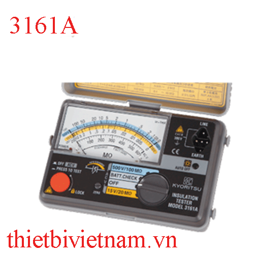  Máy đo cách điện tương tự KYORITSU 3161A (500V / 100MΩ)