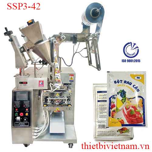 Máy đóng gói bột dạng 3 hoặc 4 biên trục vít model SSP3-42