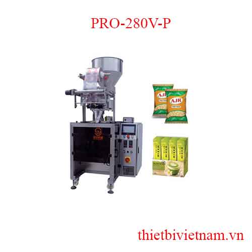 Máy đóng gói bột, hạt định lượng bằng cốc, ép lưng tự động PRO-280V-P