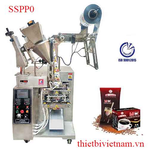 Máy Đóng Gói Cà Phê 3 hoặc 4 Biên Trục Vít Định Lượng SSPP0