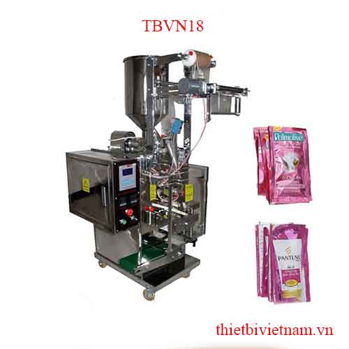 Máy đóng gói dầu gội đầu, sữa tắm, mỹ phẩm TBVN18
