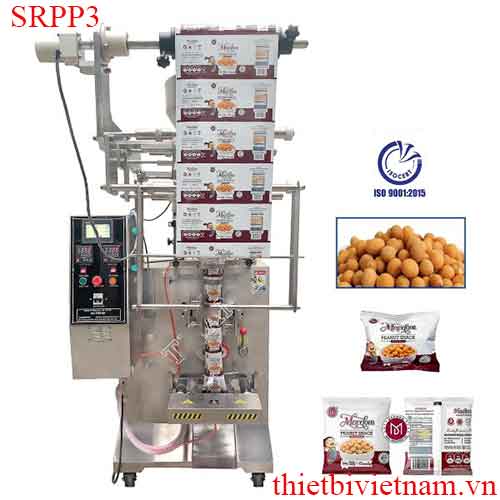 Máy đóng gói đậu phộng túi ép bụng giữa model SRPP3