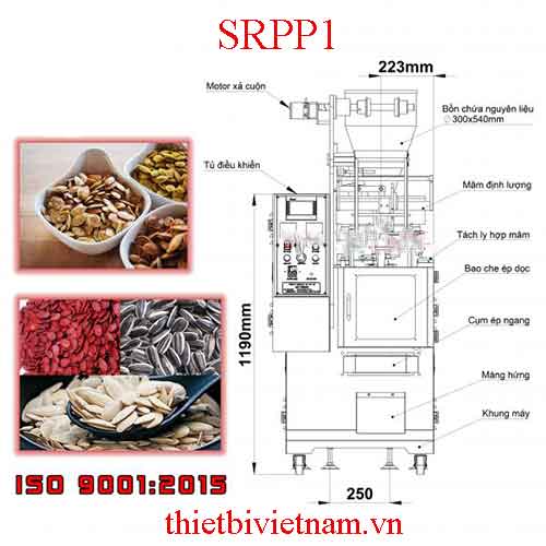 Máy đóng gói hạt dưa model SRPP1