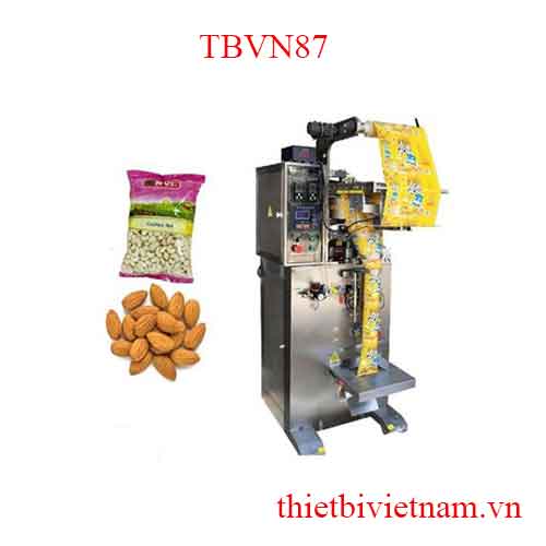 Máy đóng gói kẹo viên, hạt điều, đậu phộng dạng mâm xoay TBVN87
